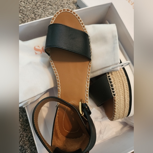 See By Chloé Women's Glyn Ankle Strap Espadrilles Size 8 - Picture 6 of 12